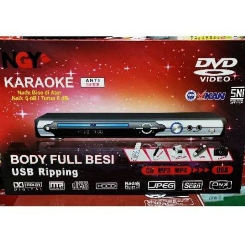 DVD PLAYER NAGOYA BODI FULL BESI 166 STEEL BODY KARAOKE NADA