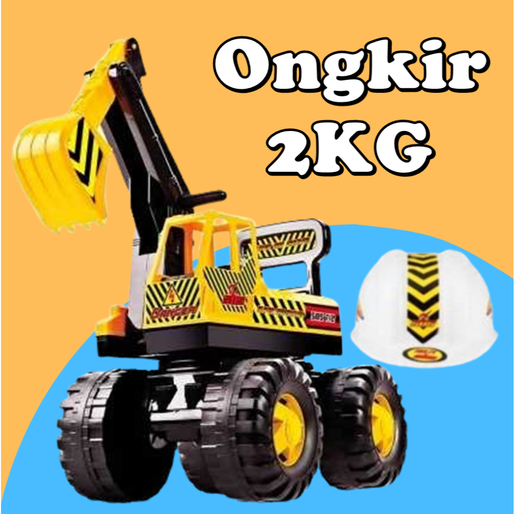 MAINAN DORONG EXCAVATOR BEKO SHP SBS 712 SHP TOYS TRUK KERUK