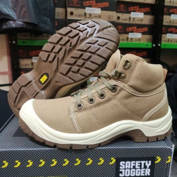Sepatu Safety JOGGER DESERT CREAM S3 SRC ORIGINAL BERKUALITAS ASLI JOGGER