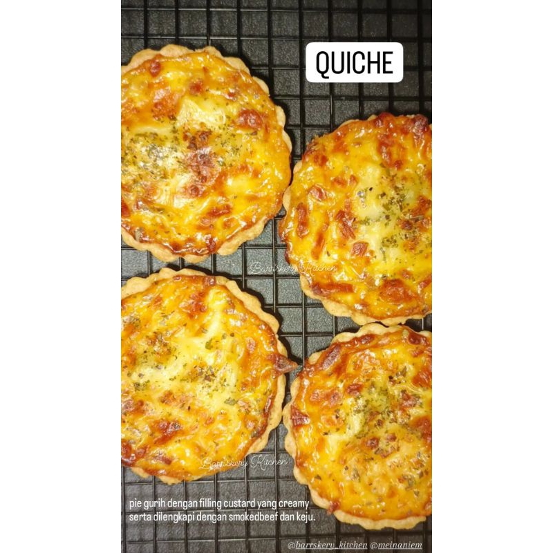 

QUICHE (Pie Gurih / Pie Keju Smokedbeef / Pepperoni) Barr'skery Kitchen