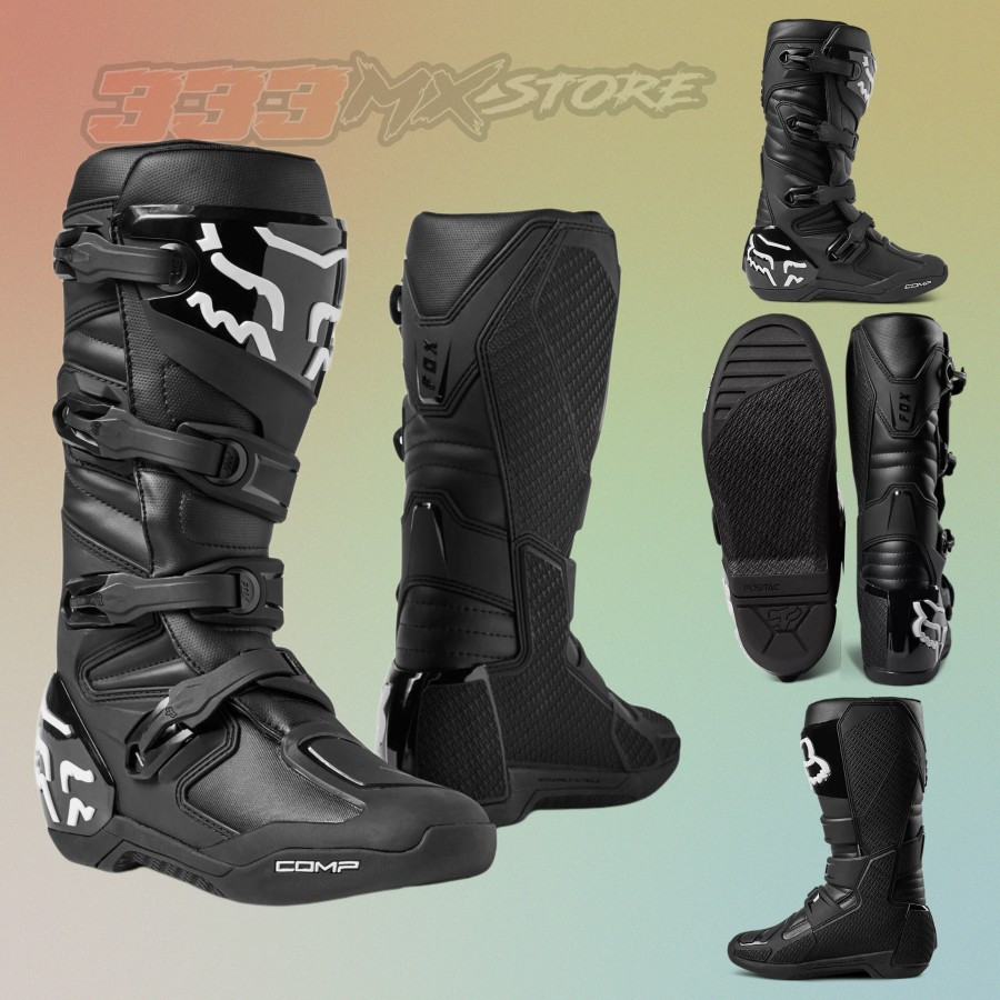 Boots FOX Comp Black Sepatu Boots FOX Comp Hitam Cross Trail Original