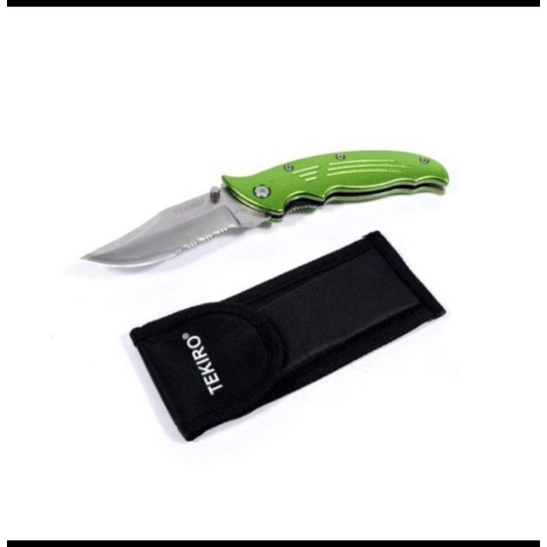 Tekiro Pisau Lipat Stanless - Pisau kemah Pisau Sabit