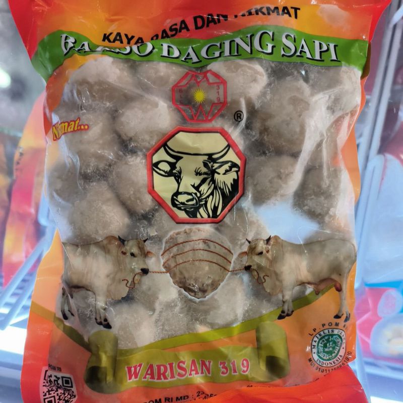 

Warisan Bakso Daging Sapi Urat 500gr isi 50