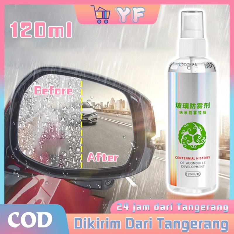 Pembersih Kaca Mobil Pembersih Jamur Kaca Depan Mobil Anti Air Fog Kaca Mobil 120ML