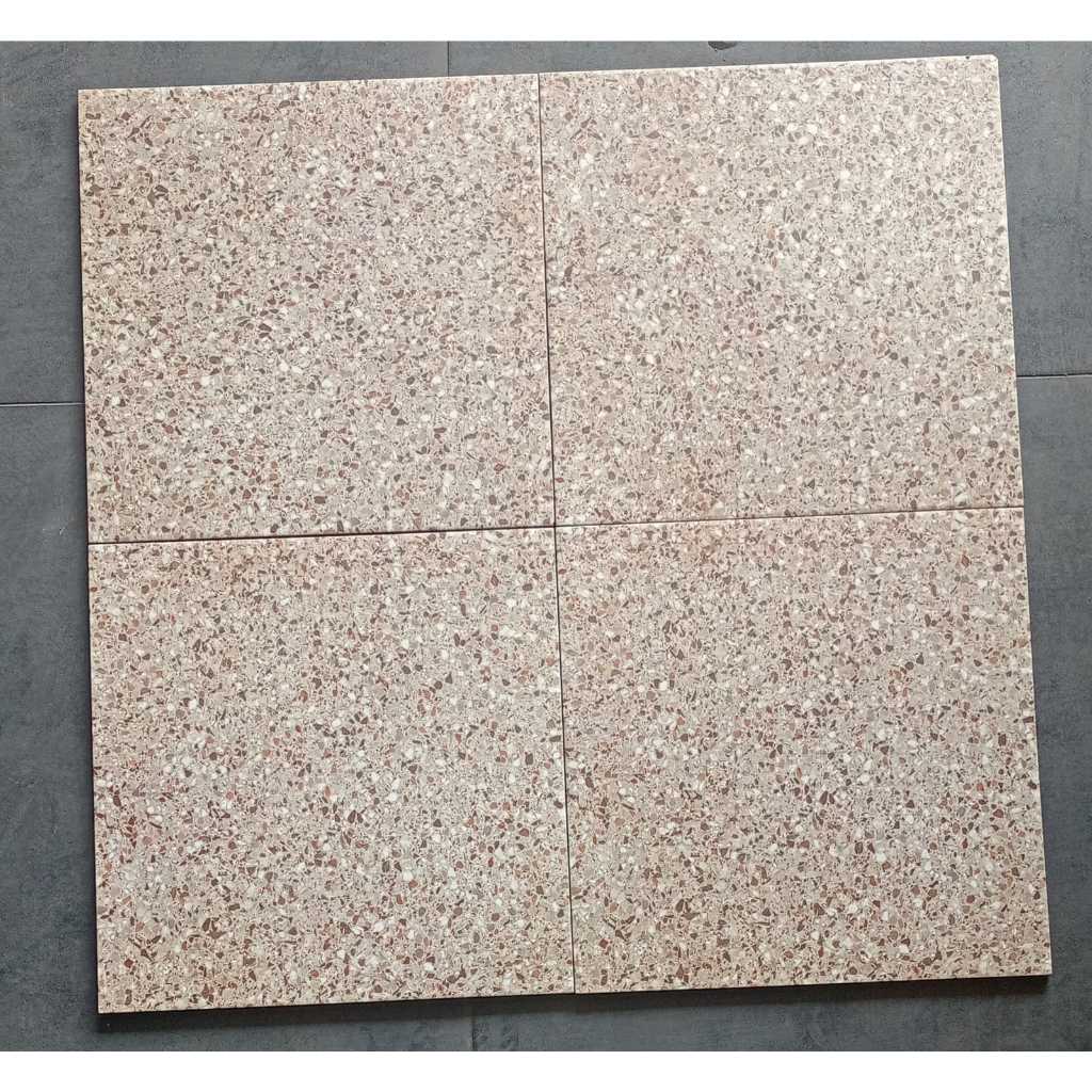 KERAMIK LANTAI KASAR 40X40 ASIATILE OMEGA BROWN KW B