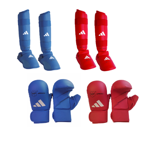 Adidas Karate Protector (Bundle) WKF - Adidas Paket Pelindung Tangan dan Kaki Karate