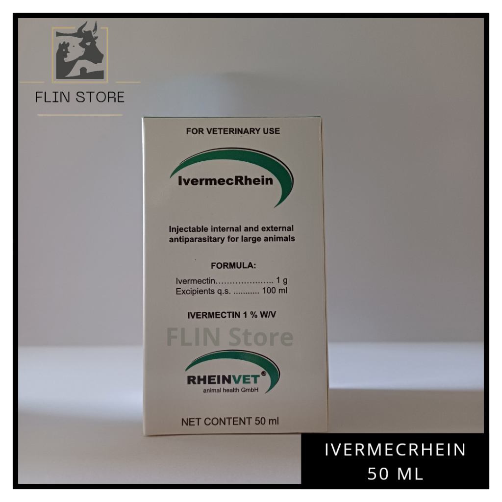 IvermecRhein 50 ml Rheinvet - internal and external injectable antiparasitic for bovines