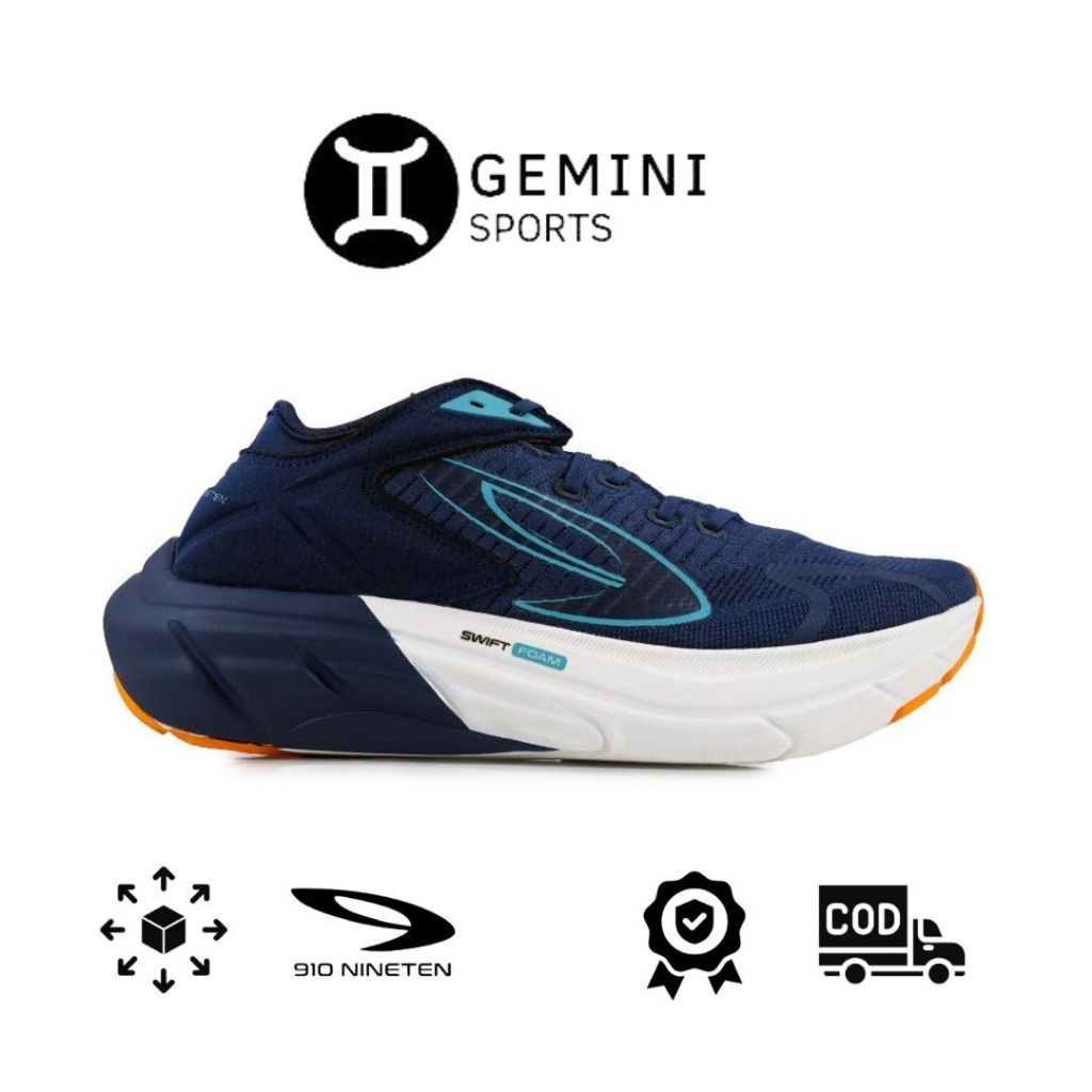 910 Sepatu Lari HIROSHI BIRU-TUA/TOSCA/JINGGA