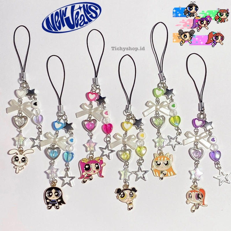 New Jeans Powerpuff girls phone charm/ Gantungan Hp inspired by New Jeans