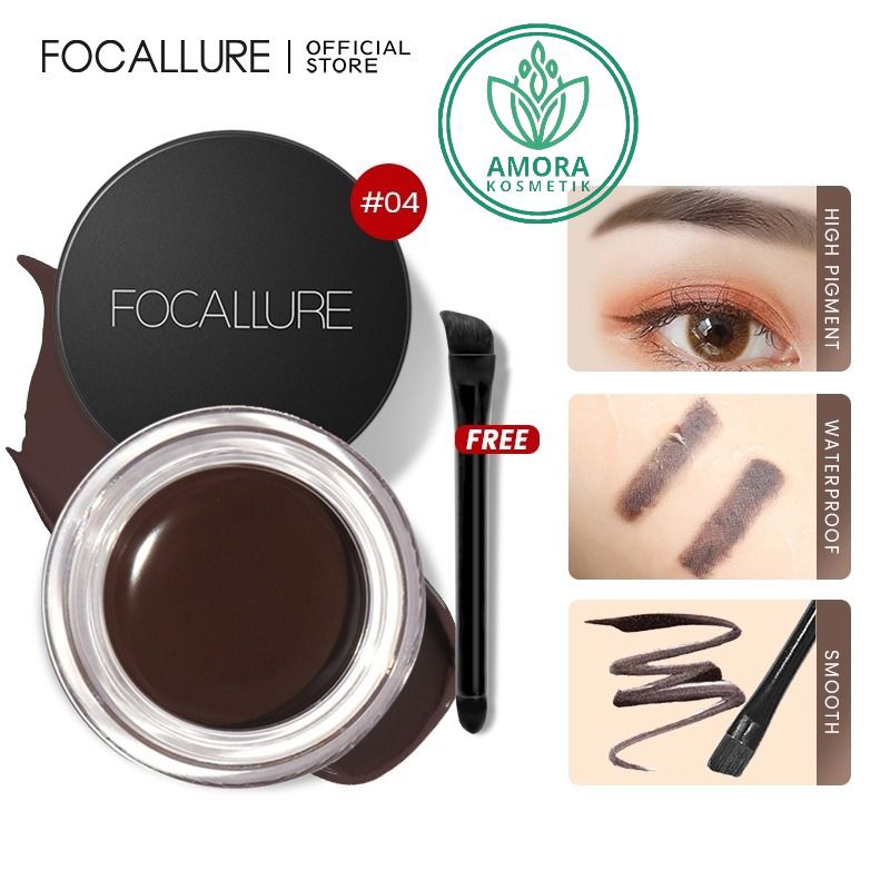 Focallure Eyebrow Cream Gel Waterproof Pensil Alis - Kosmetik Mata