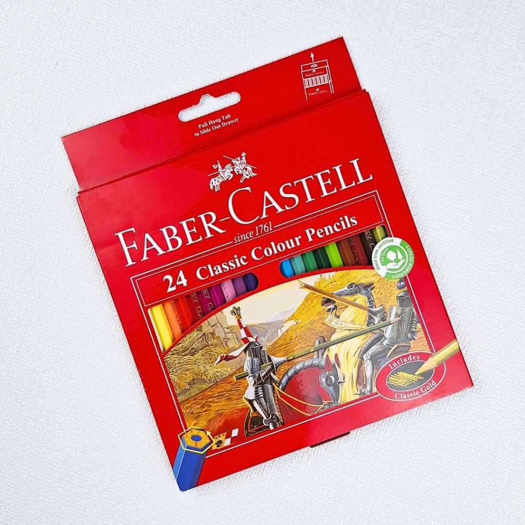 

Pensil Warna : tipe 24 warna Classic Faber Castell