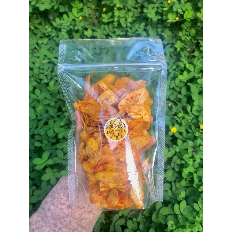 

kripik pisang Pedas 100 gram