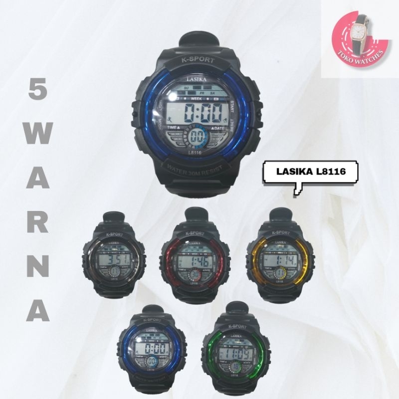 TOKO WATCHES - (ORI) JAM TANGAN PRIA LASIKA L8116 ANTI AIR (TERMASUK BOX)