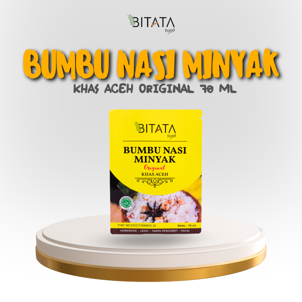 

BITATA Bumbu Nasi Minyak Khas Aceh Original sachet 70 ml