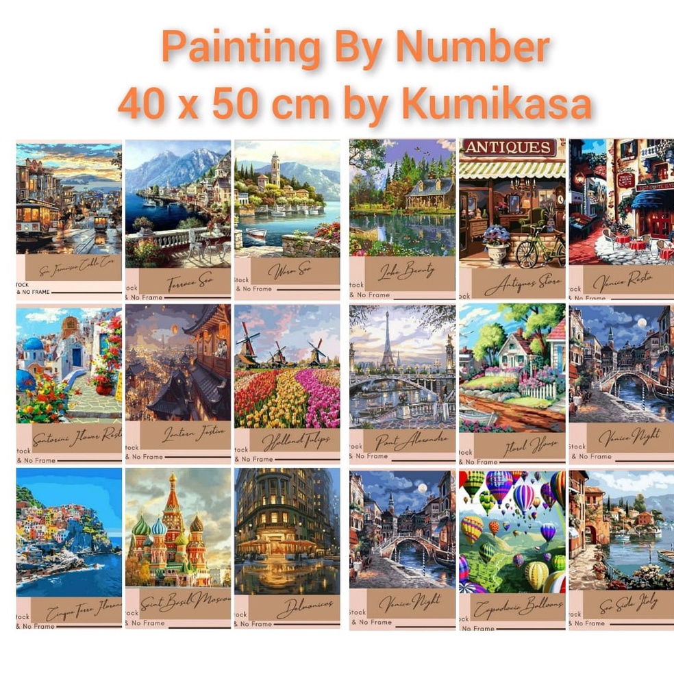 

DIY painting by numbers kerajinan tangan lukisan q R3A8