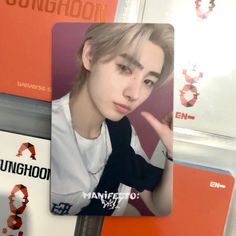 photocard pfficial pc enhypen sunghoon lucky draw ld hybe insight manifesto mdo