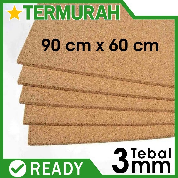 

Cork Board 3mm Pin sheets Sheet gabus lembaran patah polos mading tebal 3 mm o U8E9