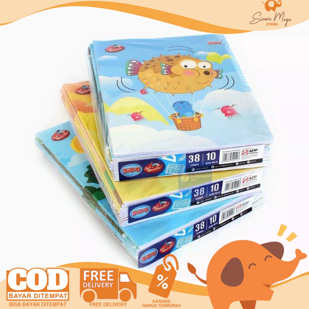 

SIDU Sinar Dunia Buku Tulis 38 Lembar Dijual Per Pak BUKU TULIS SIDU 38 LEMBAR BUKU SIDU 38 p I5S3