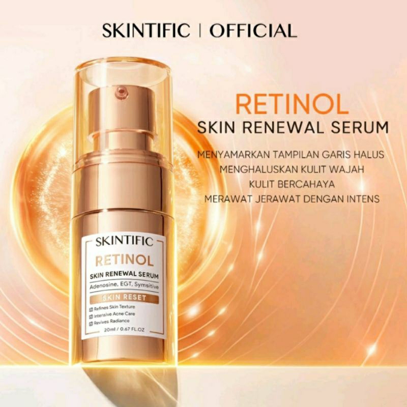 [BPOM] SKINTIFIC Retinol Skin Renewal Serum 20ml skintific retinol serum ORIGINAL serum retinol