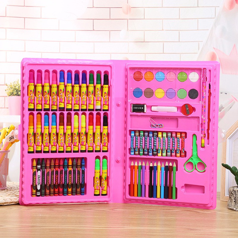 

MARKAS Crayon Set Isi 86 Pensil Warna Cat Air Alat Lukis Karakter Stationary Color Pencil i X3S4