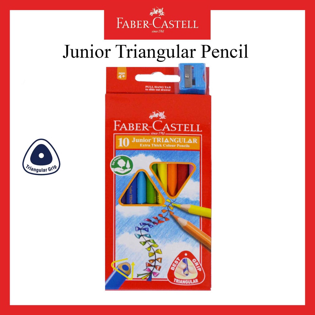 

Pensil Warna Faber Castell Junior 1 Warna Junior Triangular Colour Pensil Untuk Anak TK Gratis Rautan e G4F4