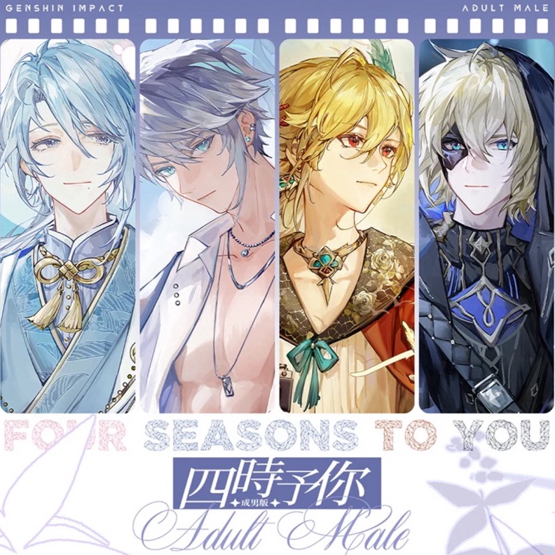 KODE B57V GENSHIN IMPACT AYATO ALHAITHAM KAVEH DAINSLEIF POLAROID ARTPRINT BY   genshin impact gensh