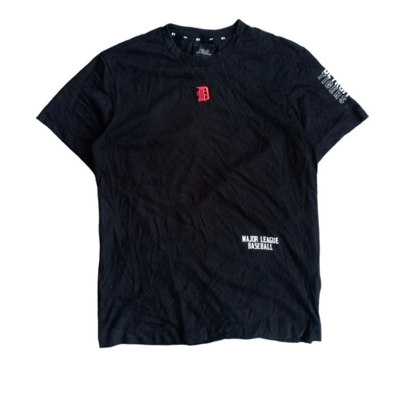 kaos mlb detroit tiger / logo bordir