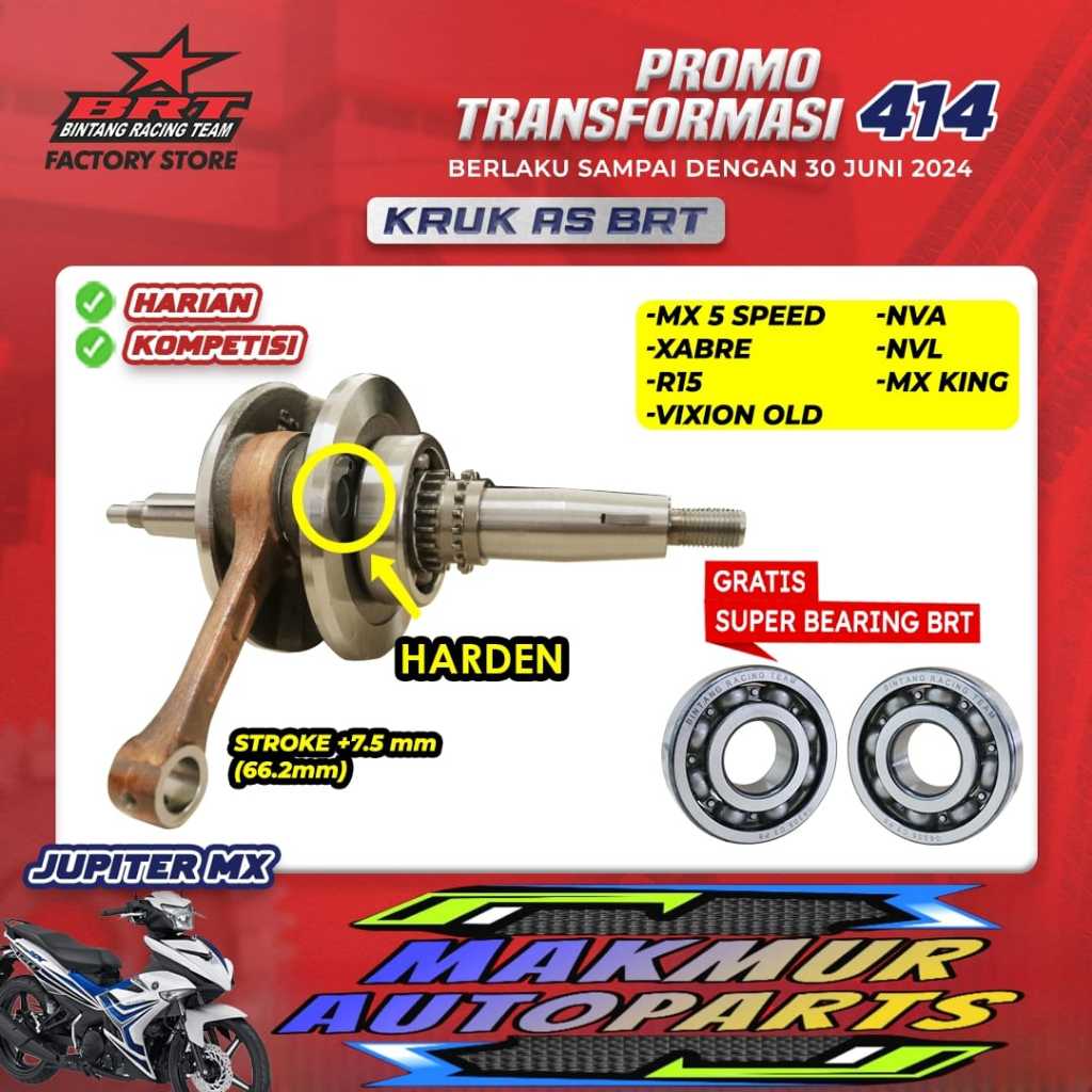 Kruk AS Yamaha Jupiter MX - BRT - BINTANG RACING TEAM BRT