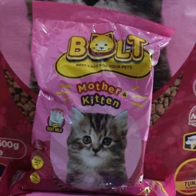 Bolt Kitten Makanan Kucing Cat Food Bolt Mother & Kitten