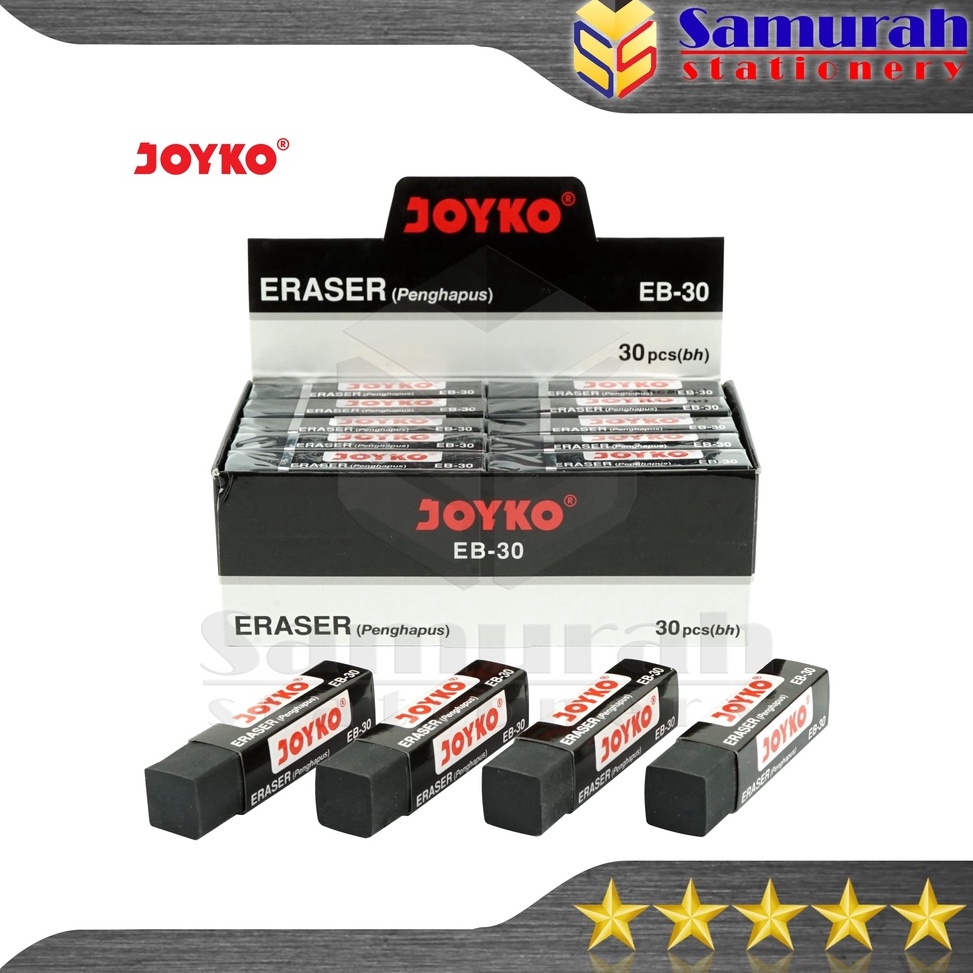 

Penghapus Pensil Joyko isi 3 Tanggung Eraser EB 3 Hitam Black ER 3 Putih White 1 Pak g Q7G5