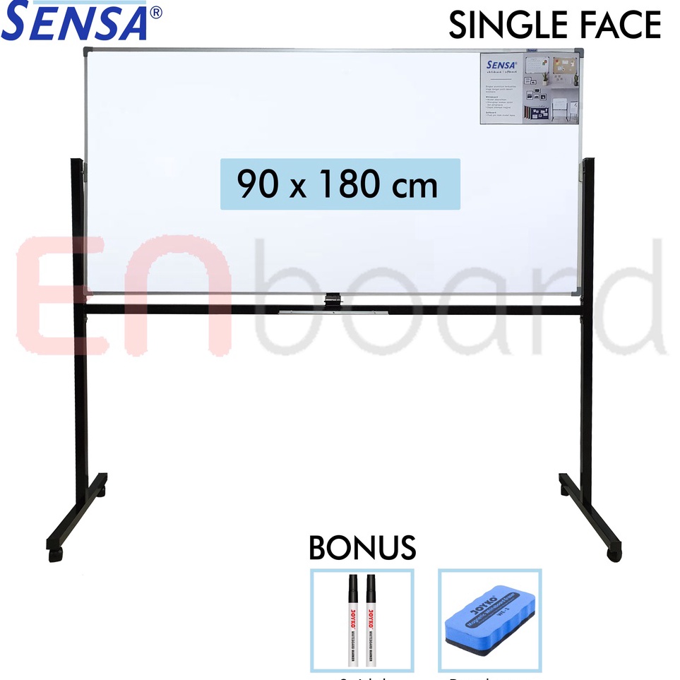 

Papan Tulis Whiteboard White Board Standing Single Face Sensa 9 x 18 cm o CR6