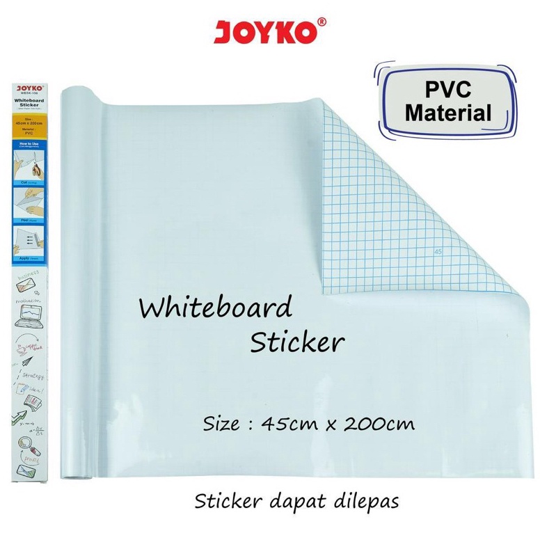 

Stiker Papan Tulis Putih Whiteboard Sticker Joyko WBSK15 p C4P2