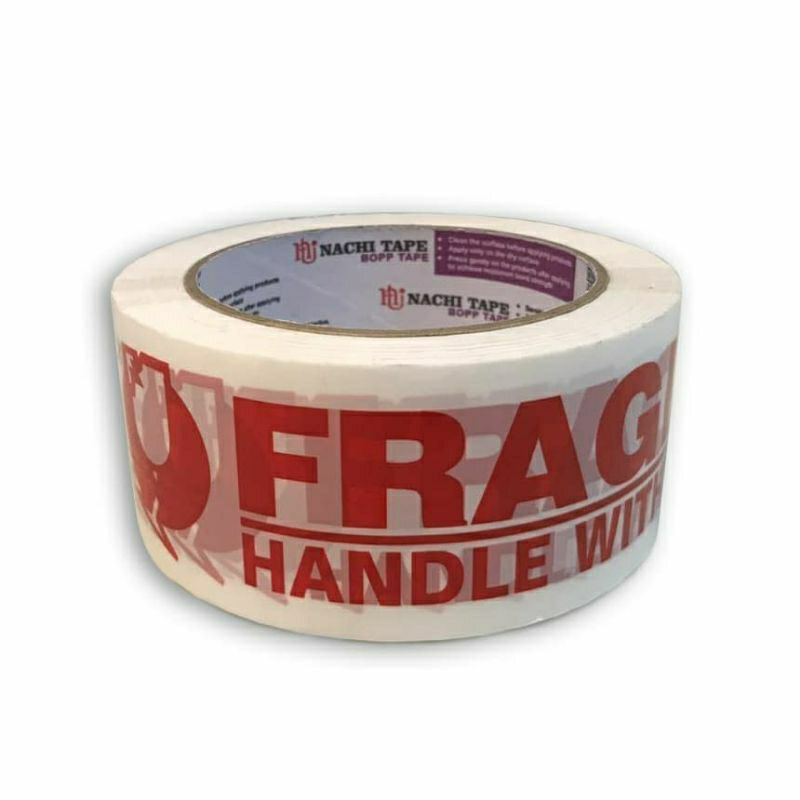 

(1 Dus) Lakban Nachi Fragile 48mm x 90 yard / Isolasi Fragile / Lakban Fragile Handle With Care