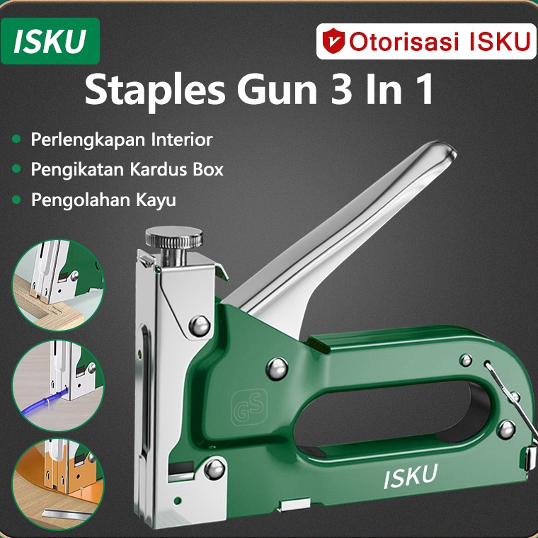 

ISKU staple gunpaket staples tembak gun tacker isi atau refil 138 stapler jok staples stepler tembak stepler gun stapler tembak stapler gun t I1A7