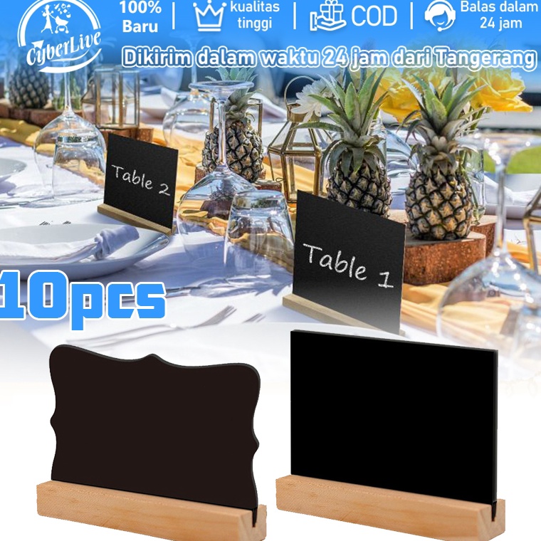 

1pcsSet Papan Tulis Kapur Kecil Papan Hitam Kapur Cafe Mini Chalkboard Mini Black Board l V6I4