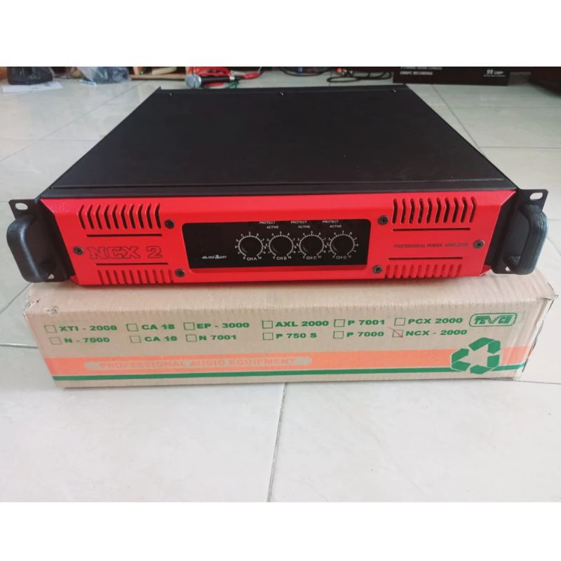 Bok power amplifier NCX2 2U 4chanel NCX-2 NCX 2000 4 ch bahan tebal box power Ncx 2 4chenel