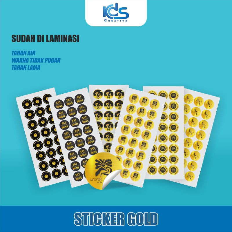 

CETAK STIKER GOLD A3+