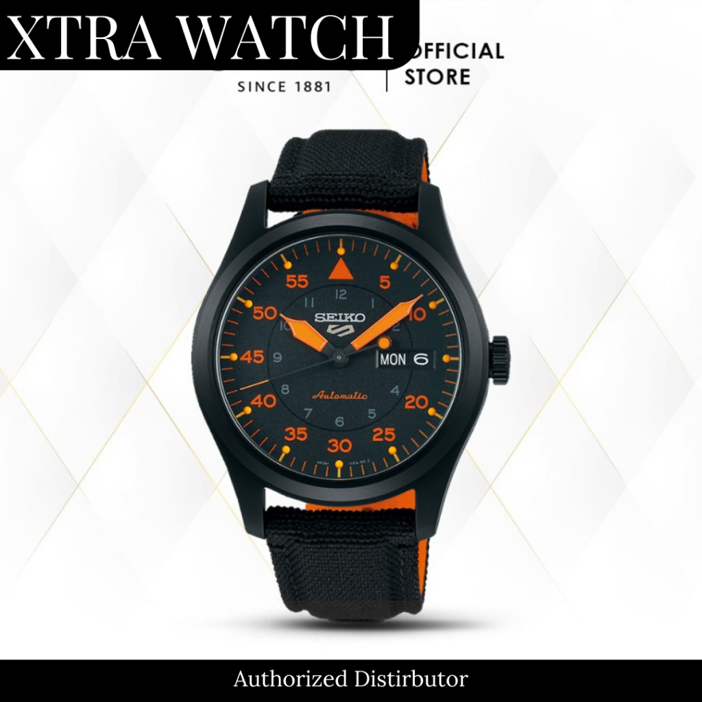 Jam Tangan Pria Seiko SRPH33K1 Field Street Style Flieger Automatic Original Tanggal Aktif - Tali Ku