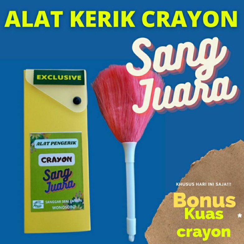 

Alat Kerok Gores Kerik Crayon Kemasan Exclusive Isi 5 Bonus Kuas Crayon x L4L6