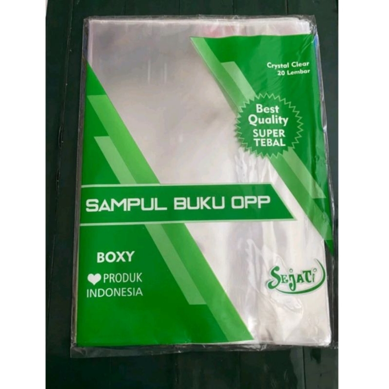 

Sampul Buku Plastik Ukuran Boxy/Kwarto Harga Per Bungkus isi 20Lembar