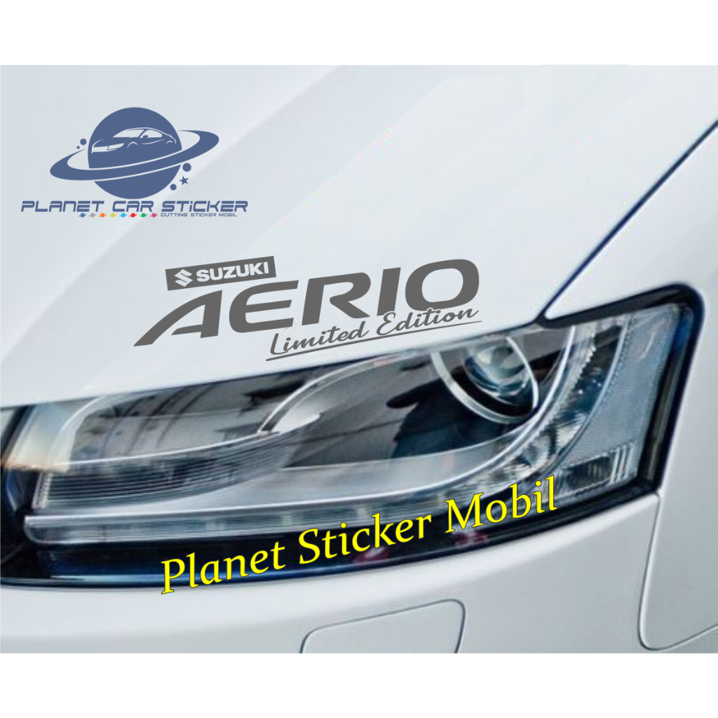 sticker aerio stiker kap mobil suzuki aerio limited edition kap