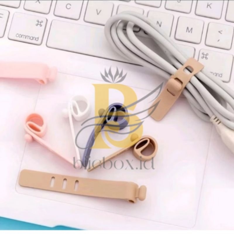 Pengikat kabel penggulung kabel charger silikon