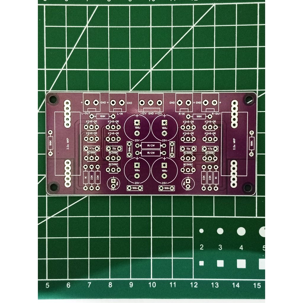 T-Audio PCBBP-004 Stereo Buffer For Audio Amplifier Class-A Discrete OpAmp