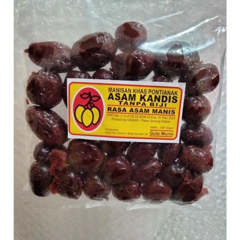 

Manisan Khas Pontianak Asam Kandis Tanpa Biji Rasa Asam Manis / Seng ci / Oleh Oleh Khas Kalimantan Barat