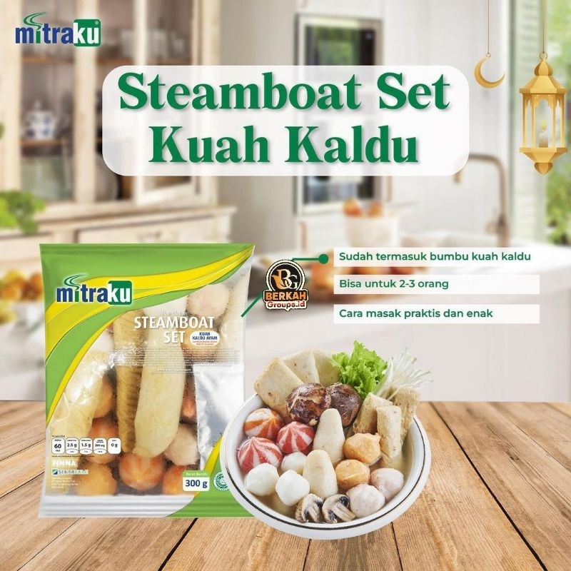 

Mitraku Steamboat kaldu ayam mitraku kemasan 300g - seafood viral