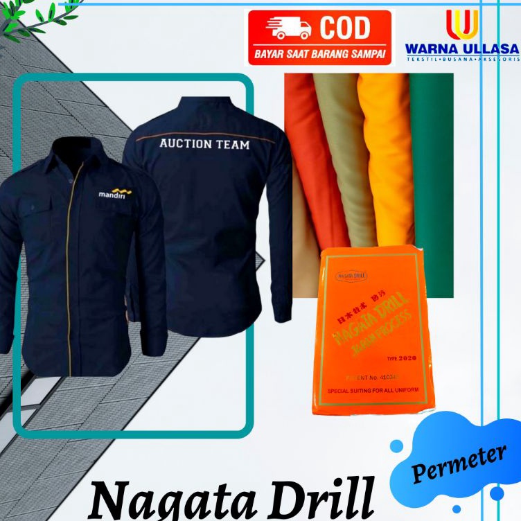 KODE H15D Bahan Kain Nagata Drill Bahan Seragam Satpam Seragam Perawat Seragam Pramuka