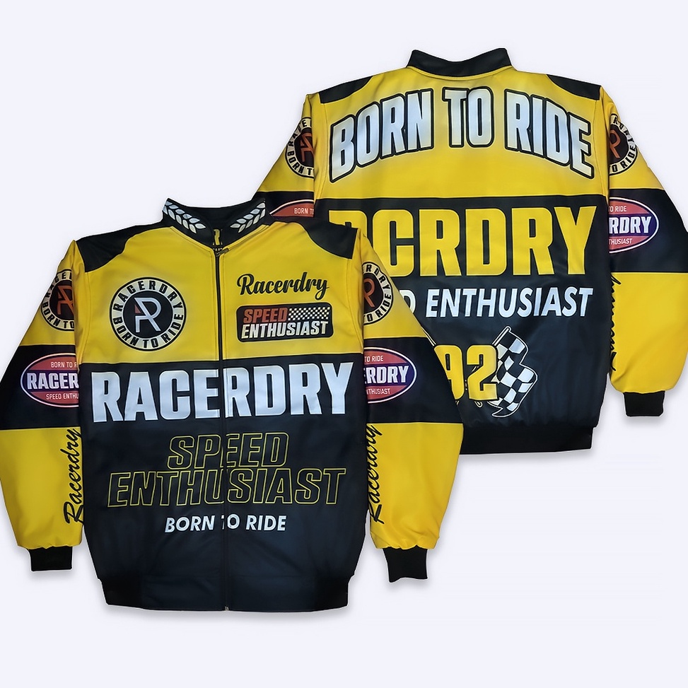 KODE J57B Nascar Jacket Racing Vintage Team Racerdry Jaket Balap Jaket Motor