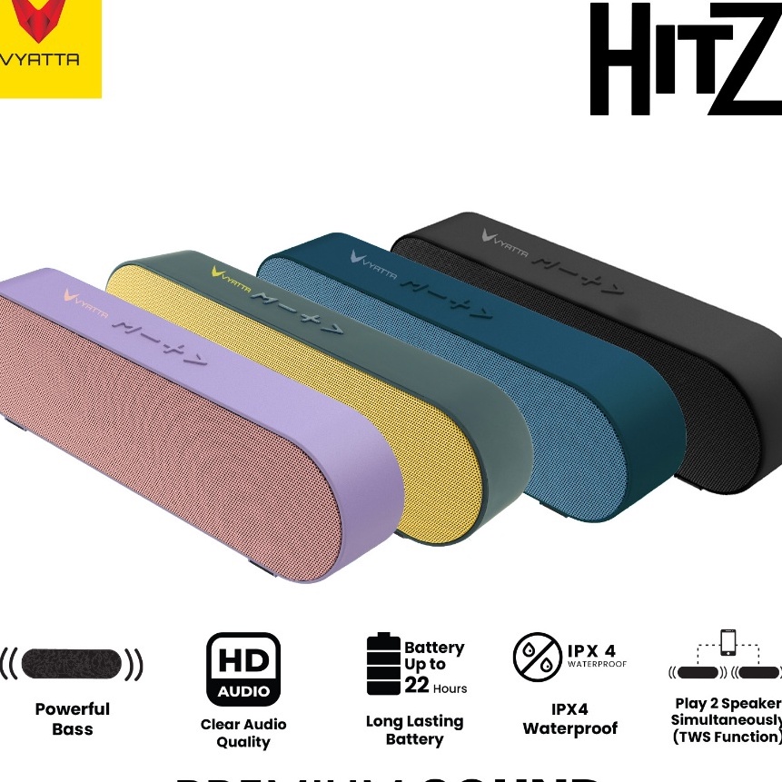 Cepat VYATTA PLATINUM HITZ TWS SPEAKER BLUETOOTH PORTABLE USB MEGA BASS