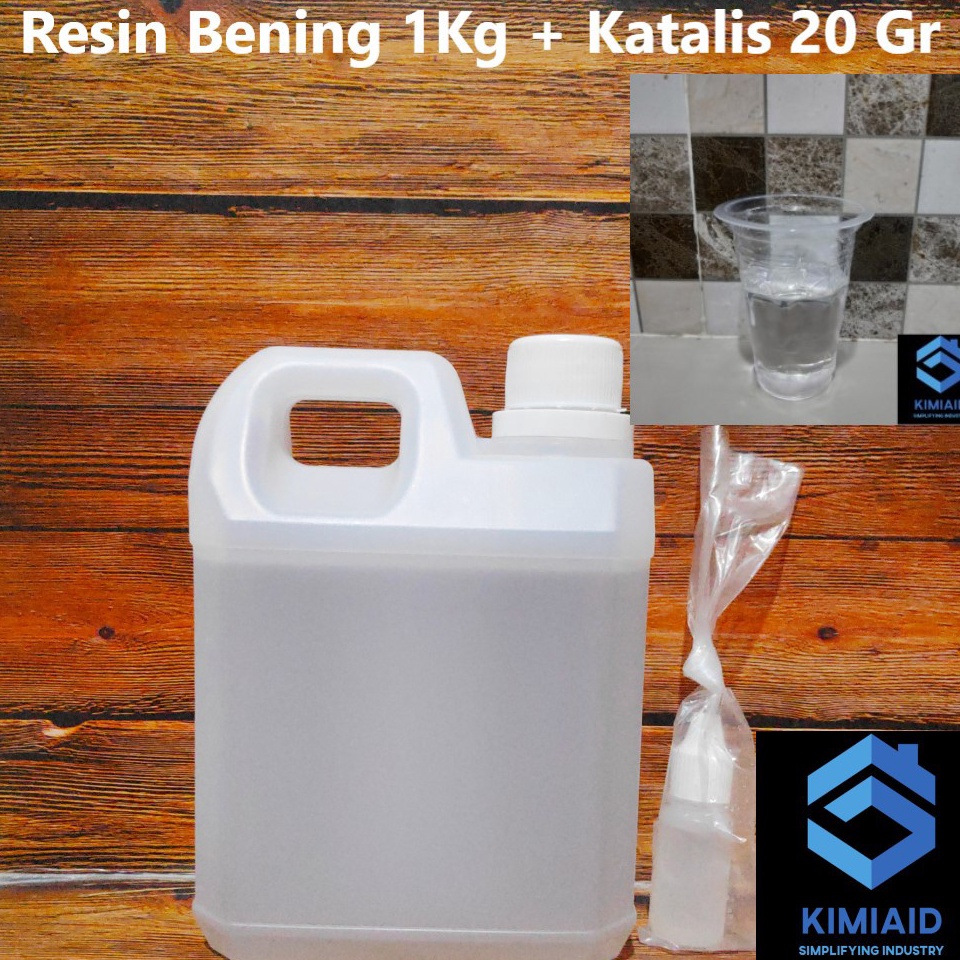 

KODE P66Q Resin Bening 1Kg Katalis 2 Gram Resin Bening Resin Polyester Unsaturated Polyester Resin