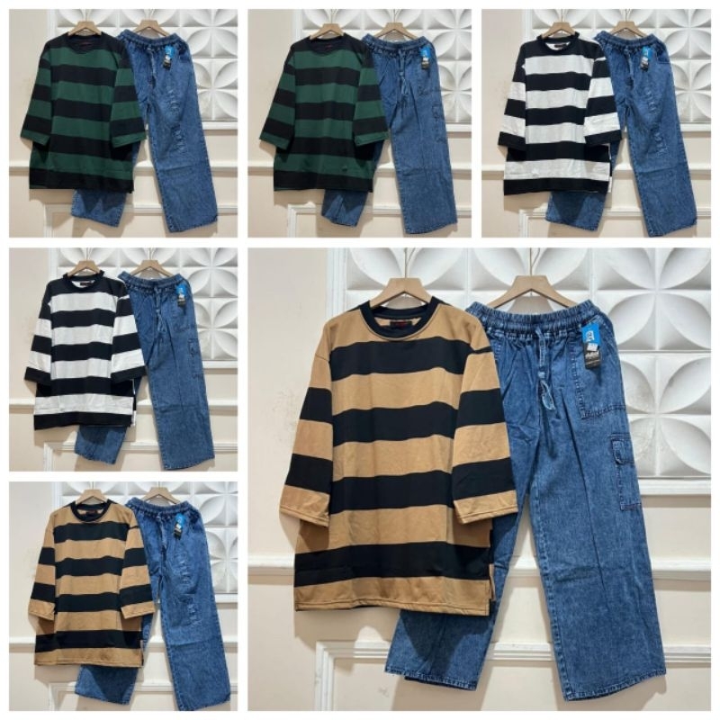 SET KULOT JEANS // SETELAN WANITA SIMPEL ORIGINAL